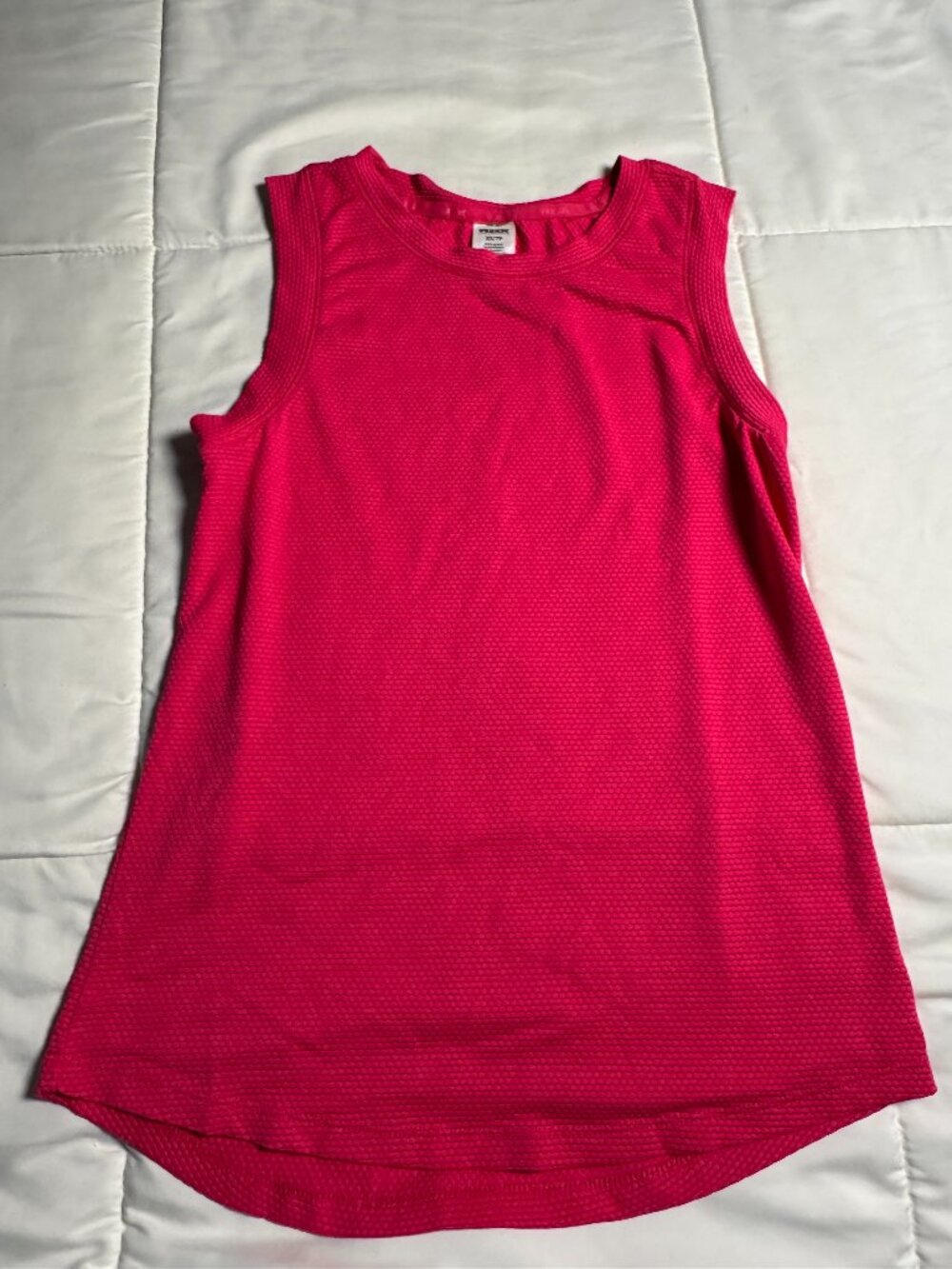 RBX Active Pink Honeycomb Textured Mesh Sleeveless Workout Tank Top - XS
